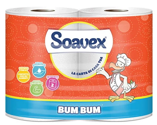 Soavex Bum Bum Carta Assorbente Asciugatutto 2 Rotoli