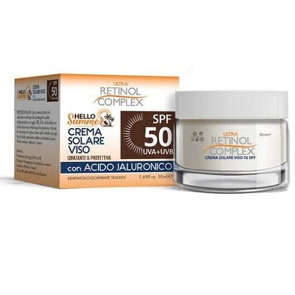 Retinol Complex Hello Summer Crema Solare Viso SPF 50 UVA + UVB