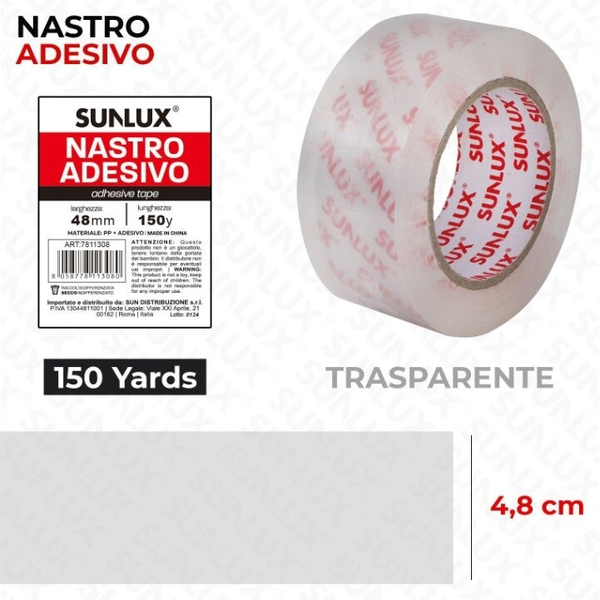 Sunlux Nastro Adesivo 48mm x 150 Y