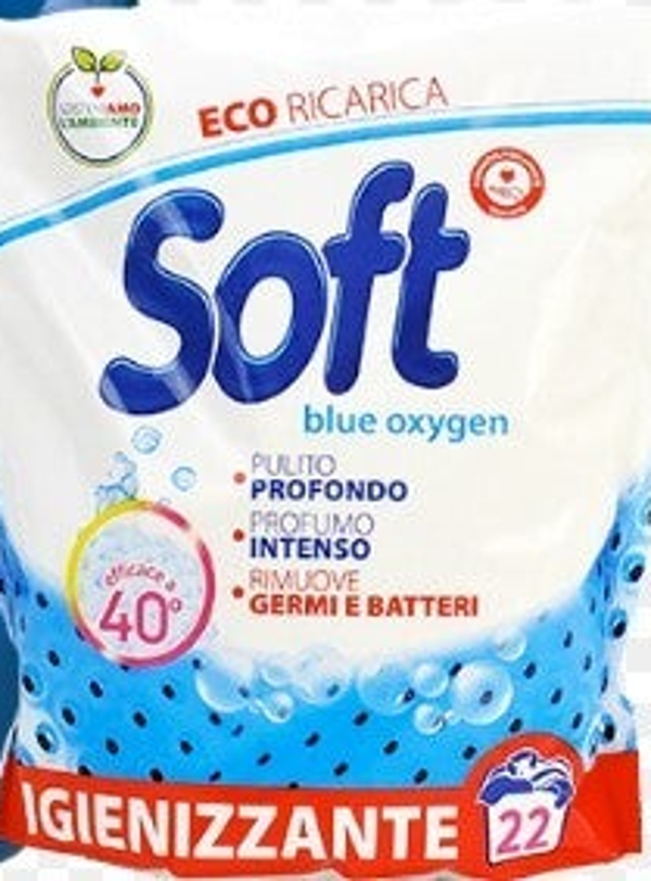 Soft Det. Lavatrice Polvere Blue Oxygen 22 Lavaggi