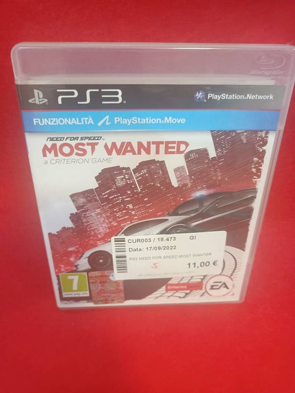 PlayStation 3 Need For Speed Most Wanted