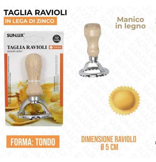 Sunlux Taglia Ravioli Tondo 5x9,6cm