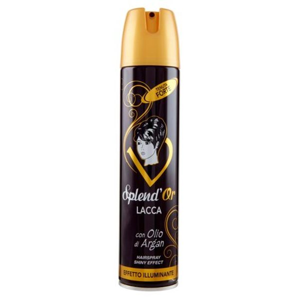 Splend'Or Lacca Forte Effetto Illuminante 300ml con Olio d'Argan