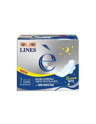 Lines è Assorbenti in Lactifless Buona Notte con Ali 7pz