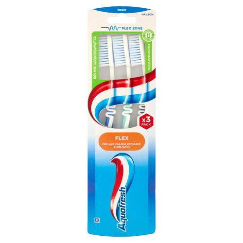 Aquafresh Spazzolino 3pz Medio Flex