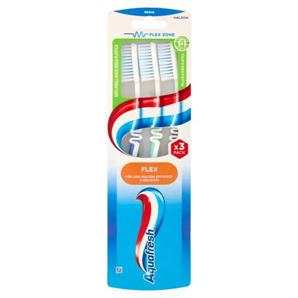 Aquafresh Spazzolino 3pz Medio Flex