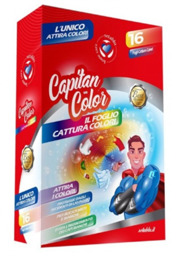 Seta Blu Cattura Colore Capitan Color 16 Fogli