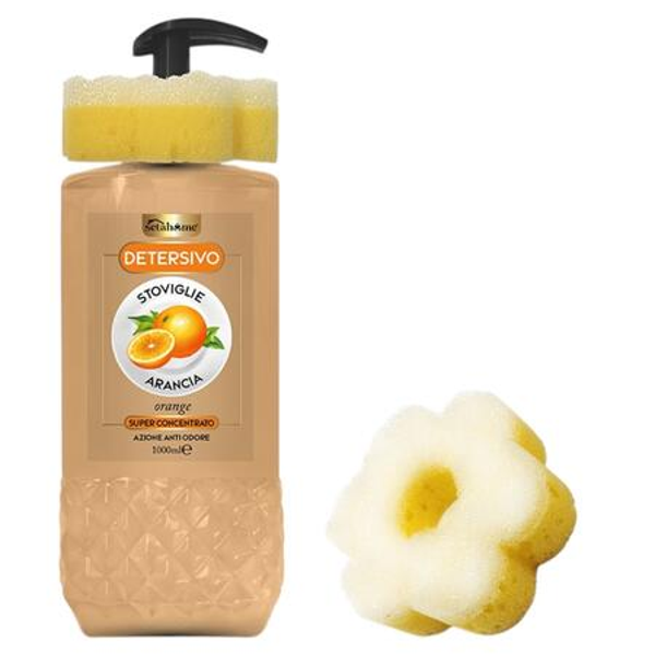 Setahome Super Concentrato Piatti e Stoviglie Arancia 1000ml + Spugna