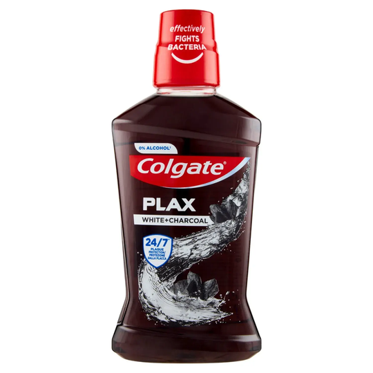 Colgate Collutorio Plax White + Charcoal 500ml