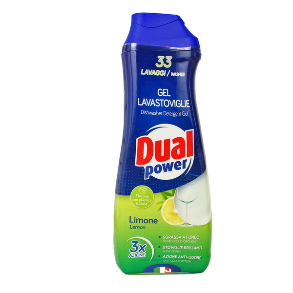 Dual Power Det Lavastoviglie Limone 33 lavaggi 3 Azioni