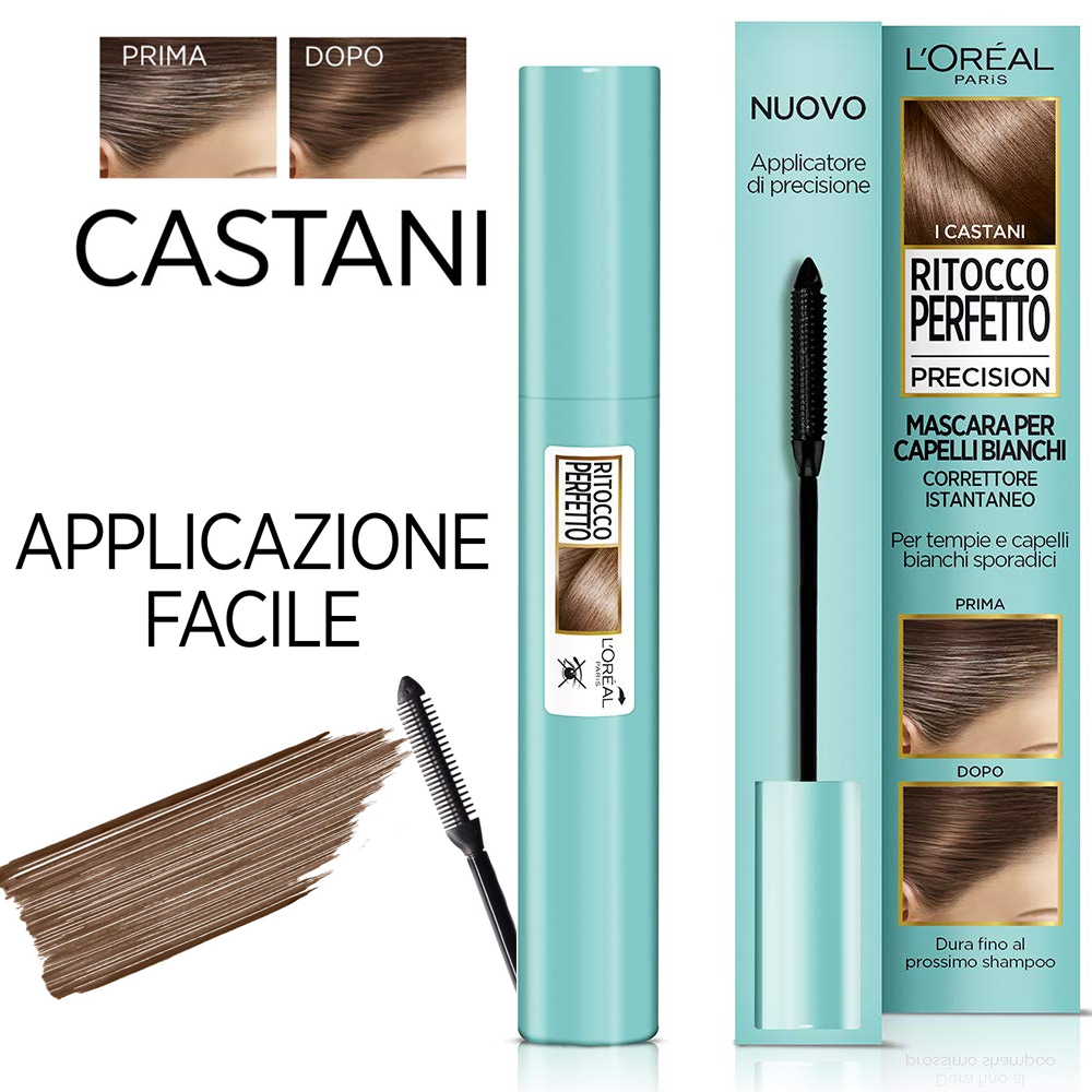 L'oreal Ritocco Perfetto Mascara Per Capelli Bianchi I Castani 8ml