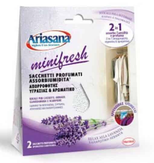 Ariasana Minifresh Sacchetti Profumati Assorbiumidità 2pz Lavanda