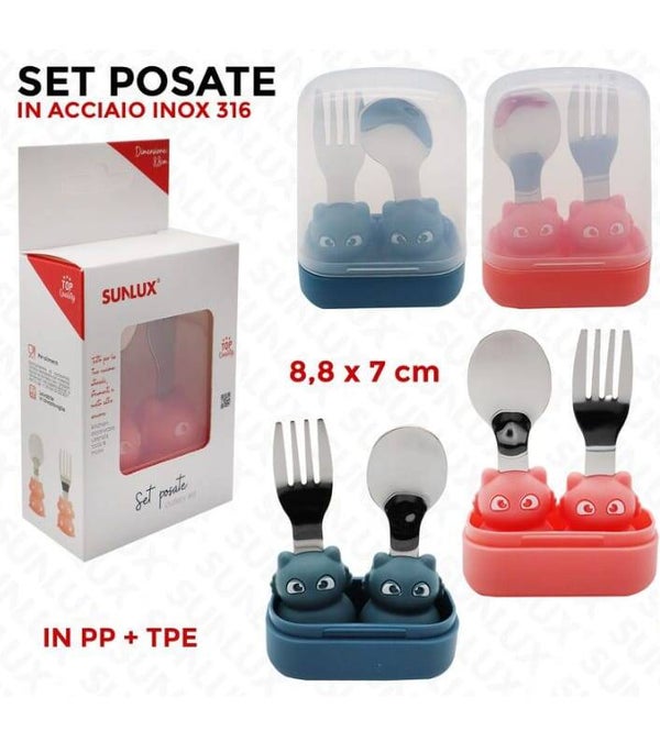 Sunlux Set Posate 2pz  In Acciaio