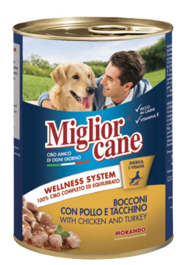 Miglior Cane Bocconi con Pollo e Tacchino 405gr