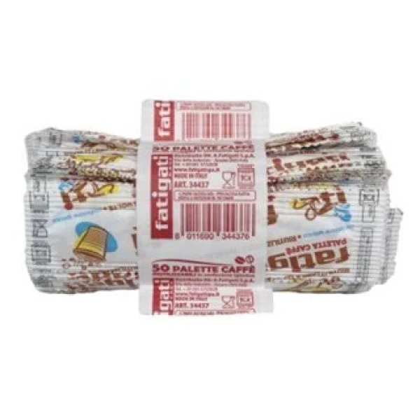 Fatigati 50 Palette Caffè in Plastica Riutilizzabili