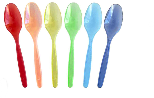 Dopla Cucchiaino Plastica Riutilizzabili 24pz vari colori