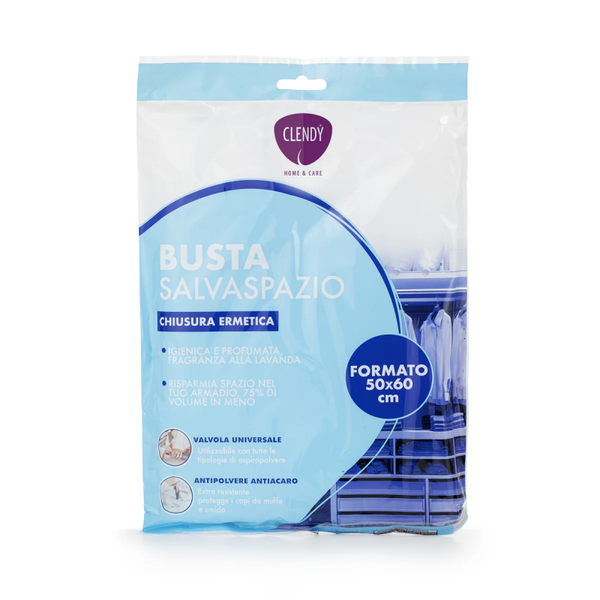 Clendy Busta Salva Spazio Chiusura Ermetica Sotto Vuoto 50 x 60