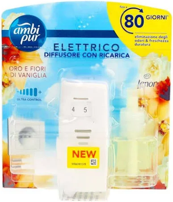 Ambi Pur Profumatore Elettrico con ricarica Oro e Fiori di Vaniglia 20ml