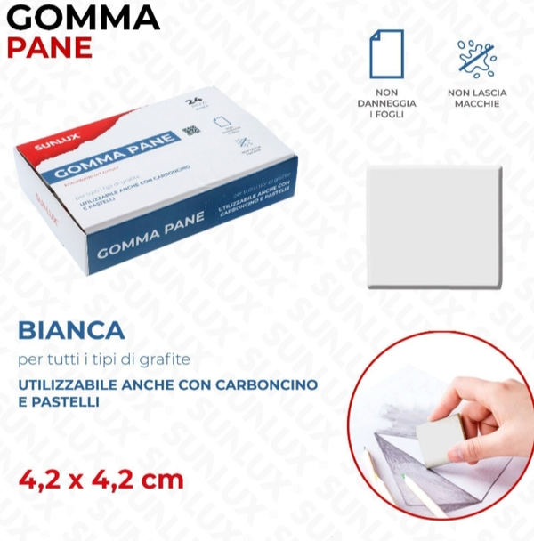 Sunlux Gomma Pane 4,2 x 4,2 cm