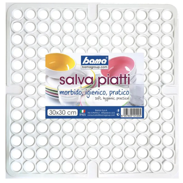 Bama Salva Piatti Tappetino 30 x 30 cm Morbido Igienico Pratico