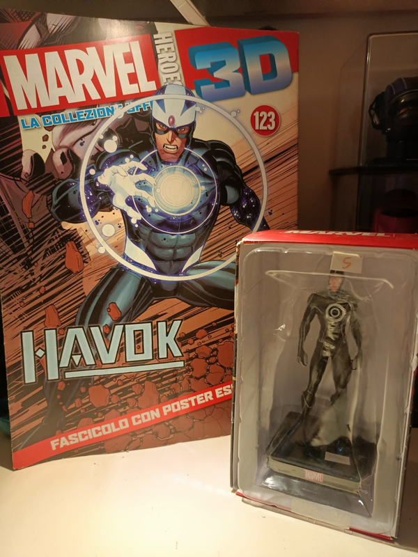 Action Figures Marvel Heroes 3d Havok Con Fascicolo incluso