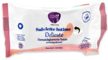 Clendy Salviette Intime Delicate Senza Alcool 12pz