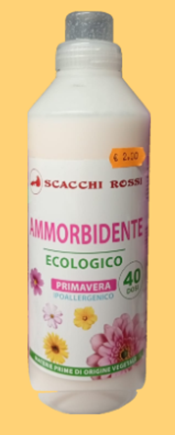 Scacchi Rossi Ammorbidente Ecologico 40 dosi Primavera