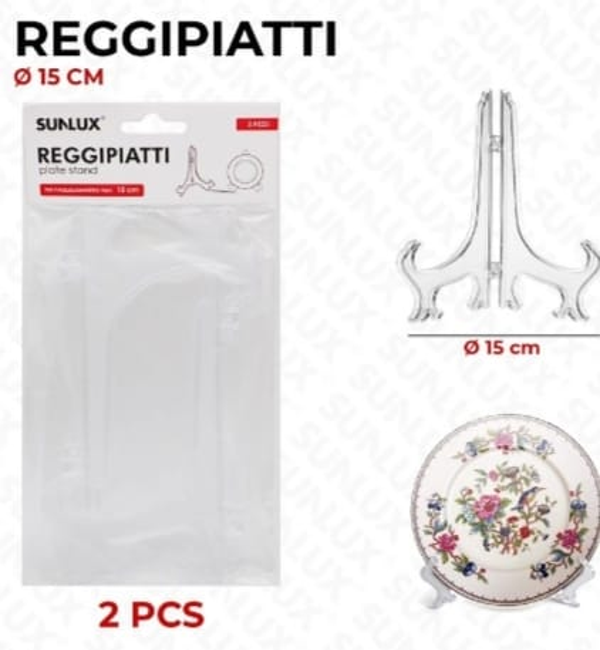 Sunlux Reggipiatti 2 pz in plastica