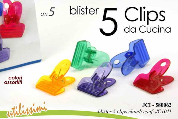 Utilissimi Chiudi Pacco Clip 5pz