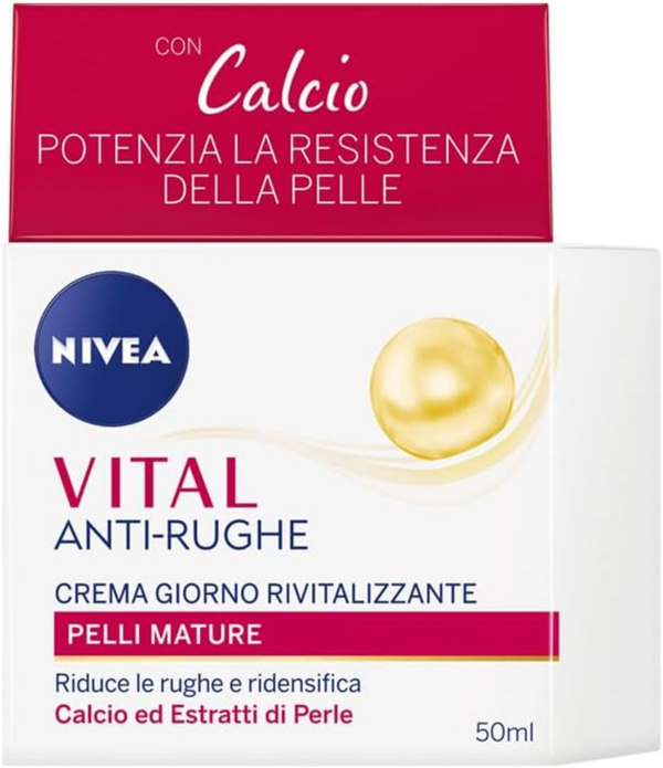 Nivea Crema Viso Giorno Anti Rughe Pelli Mature Vital 50 ml