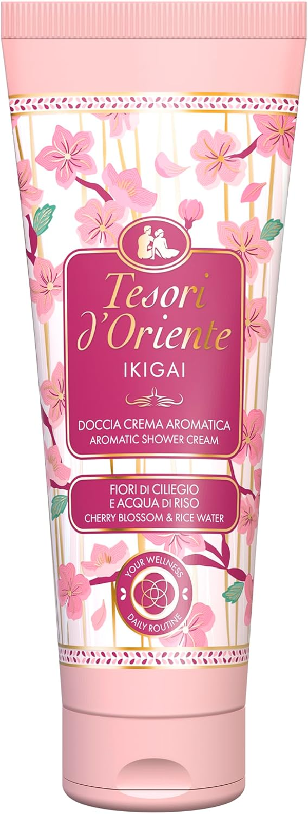 Tesori D'Oriente Doccia Crema Aromatica Ikigai Fiori di Ciliegio e Acqua di Riso 250ml
