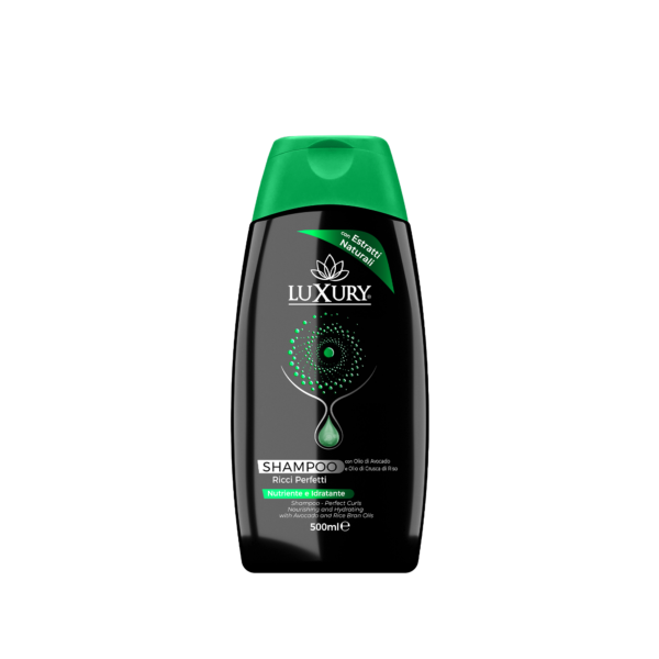 Luxury Shampoo Ricci Perfetti con Olio di Avocado e Olio di Crusca di Riso 500ml