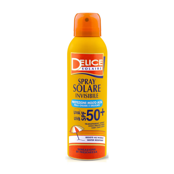 Delice Solaire Spray Solare Invisibile SPF50 150 ml - Protezione Molto Alta e Trasparente