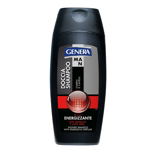 Genera Man Doccia Shampoo Energizzante Ginseng e Aloe Vera 300ml
