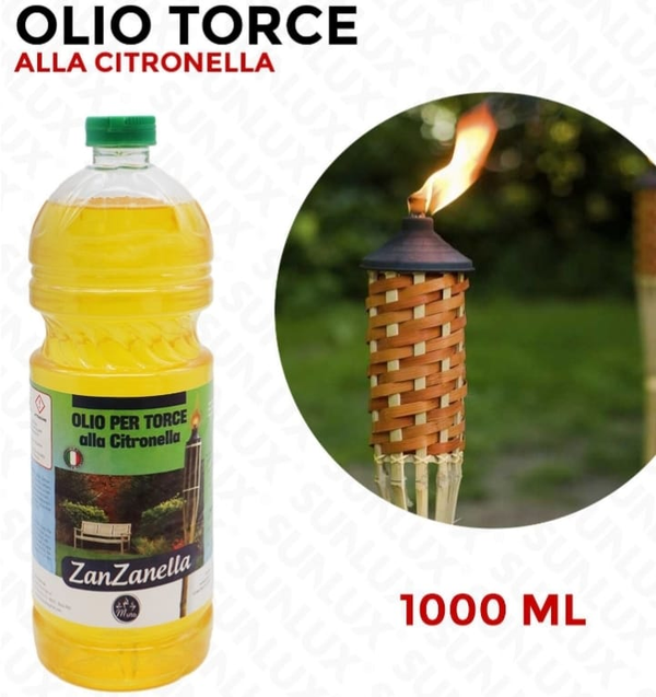 Zanzarella Olio per Torce alla Citronella 1lt