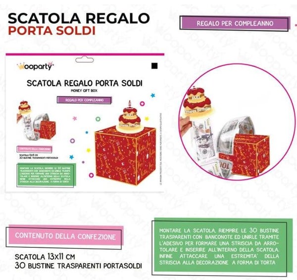 Wooparty Scatola Porta Soldi