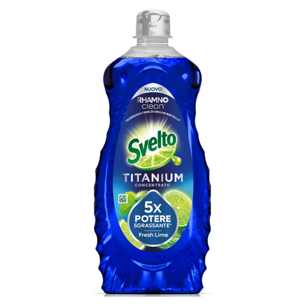Svelto detersivo piatti Titanium Concentrato 5x Potere Sgrassante Fresh Lime 650ml