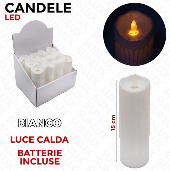 Sunlux Candela Led Luce Calda