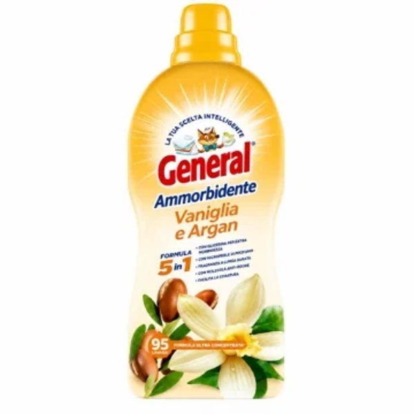 General Ammorbidente Vaniglia e Argan 5 in 1 95 Lavaggi