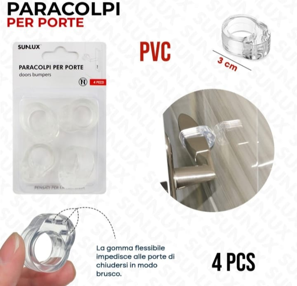 Sunlux Paracolpi per Porte 4 pezzi