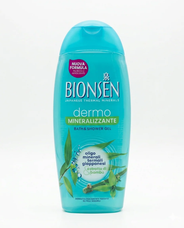 Bionsen Docciaschiuma Dermo Mineralizzante Oligominerali Termali Giapponesi ed Estratto di Bamboo 550ml