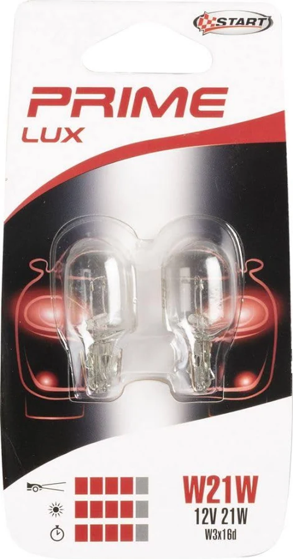 Start Prime Lux Lampadine in Vetro W21W 12V 21W