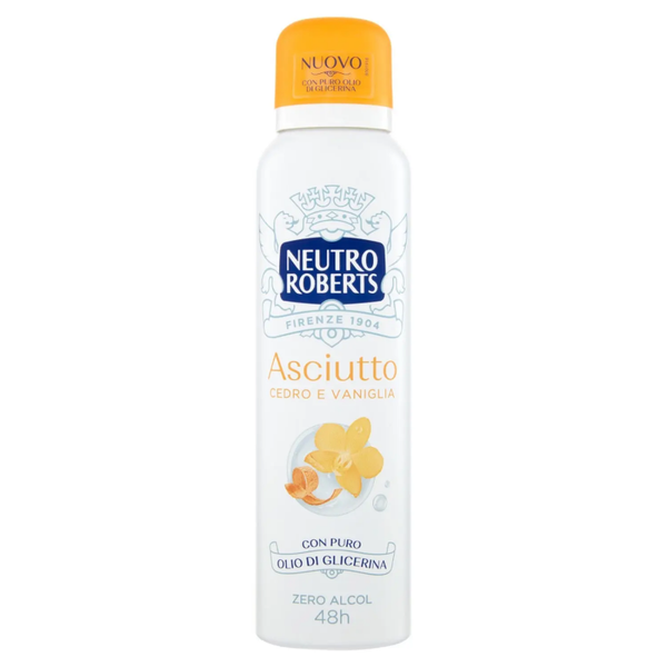 Neutro Roberts Asciutto Cedro e Vaniglia con Puro Olio di Glicerina 150 ml