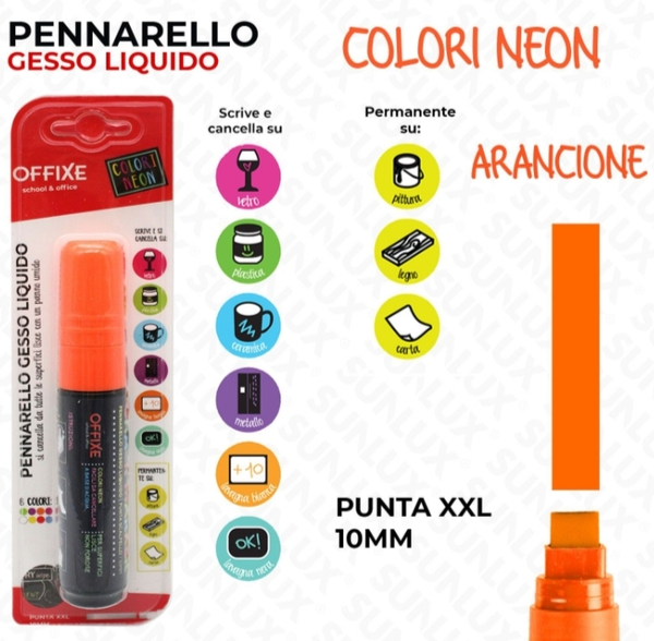 Sunlux Pennarello Gesso Liquido Punta XXL 10mm