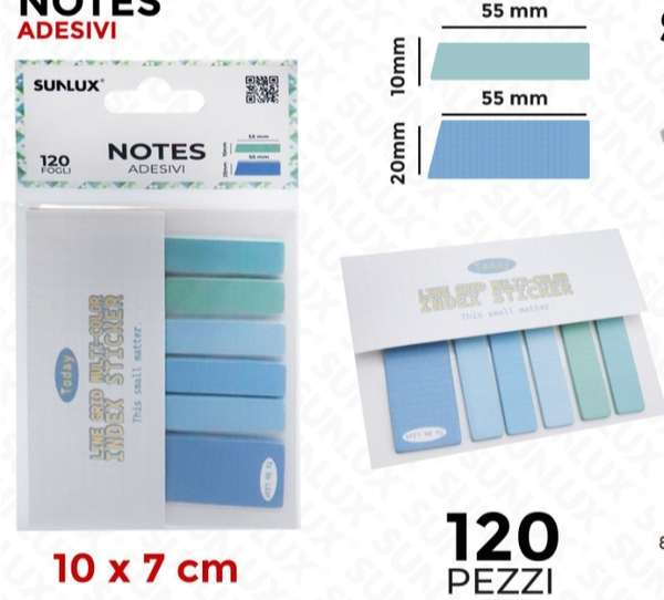 Sunlux Note Adesivi Segnapagina 120 Fogli