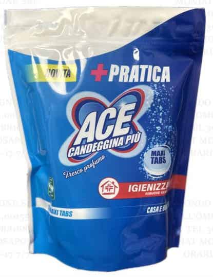 Ace Candeggina Più Tabs 18pz Maxi Effervescenti Casa e Bucato Fresco Profumo