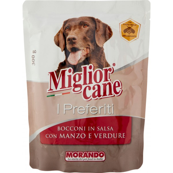 Miglior Cane Bocconcini in Salsa con  Manzo e Verdure 300gr