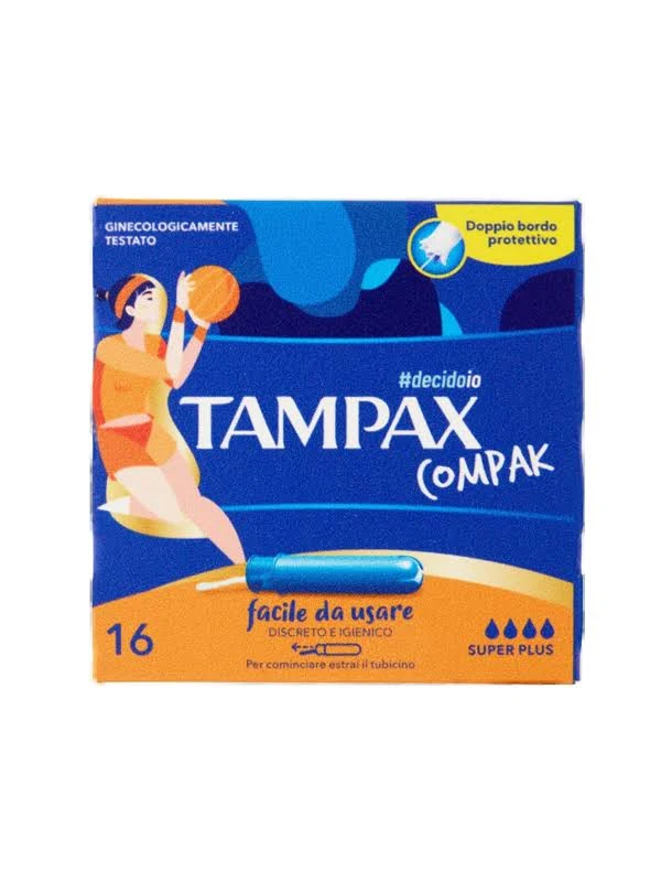 Tampax & Go Compak Assorbenti Interni Super Plus 16pz