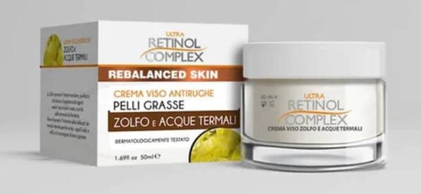 Ultra Retinol Complex Crema Viso Antirughe Pelli Grasse Zolfo e Acque Termali 50 ml