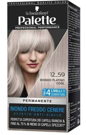 Schwarzkopf Palette Tinta Capelli Colorazione Permanente Biondo Platino 12-59